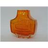 Image 1 : A WHITEFRIARS 'CONCENTRIC'VASE, textured tangerine colour, height 17cm  £30-40...