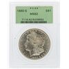 Image 1 : 1880-S $1 Morgan Silver Dollar Coin PCGS MS62