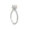 Image 3 : 14KT White Gold GIA 1.05ctw Round Cut Diamond Engagement Ring