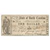 Image 1 : 1866 $1 The State of North Carolina Obsolete Bank Note