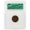 Image 1 : 1863 Civil War Token Industry Not One Cent ICG Graded EF45