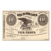 Image 1 : 1862 10 Cents Geo W. Hallock Banker Safety Fund Obsolete Note