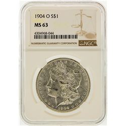 1904-O $1 Morgan Silver Dollar NGC Graded MS63