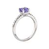 Image 3 : 14KT White Gold 1.30ct Tanzanite and Diamond Ring