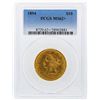 Image 1 : 1894 $10 Liberty Head Eagle Gold Coin PCGS MS62+