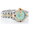 Image 3 : Womens Rolex Two-Tone Diamond And Ruby Datejust Wristwatch