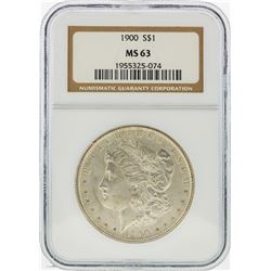1900 $1 Morgan Silver Dollar NGC Graded MS63