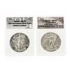 Image 1 : Set of (2) 2011 $1 American Silver Eagle Coins ANACS MS70