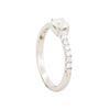 Image 3 : 14KT White Gold 0.60ctw Round Diamond Engagement Ring