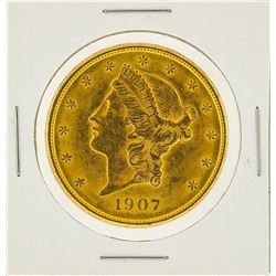 1907 $20 Liberty Head Double Eagle Gold Coin