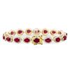 Image 2 : 14KT Yellow Gold 17.63ctw Ruby and Diamond Bracelet