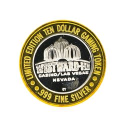 Westward Hotel Las Vegas $10 Casino Gaming Token .999 Silver Limited Edition