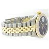 Image 4 : Mens Rolex Two Tone Onyx and Diamond Datejust Wristwatch