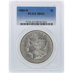 1884-O $1 Morgan Silver Dollar PCGS Graded MS62