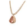 Image 3 : 14KT Rose Gold GIA Certified 42.81ct Morganite and Diamond Necklace