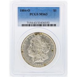 1884-O $1 Morgan Silver Dollar PCGS Graded MS63