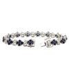 Image 3 : 14KT White Gold 12.62ctw Sapphire and Diamond Bracelet