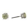 Image 2 : 14KT White Gold 1.45ctw Diamond Stud Earrings