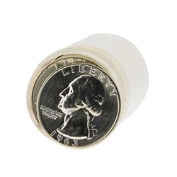 Roll of (40) 1963-P Brilliant Uncirculated Washington Quarters