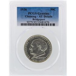 1936 Bridgeport Commemorative Half Dollar Coin PCGS AU