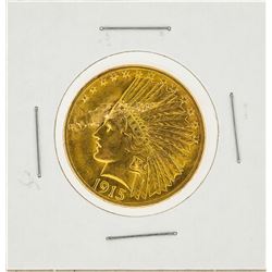 1915 $10 Indian Head Gold Coin AU