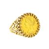 Image 1 : 1897 $5 Liberty Head Gold Coin in 14k Gold Ring