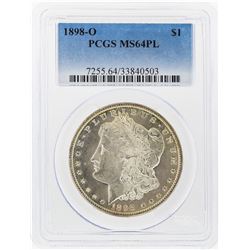 1898-O $1 Morgan Silver Dollar PCGS Graded MS64PL