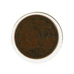 1853 Large Cent Braided Hair Coin