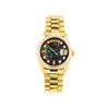 Image 1 : Mens 18KT Yellow Gold Rolex President Watch with Diamond Bezel & Dial