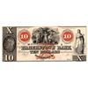 Image 1 : 1800s $10 Hagerstown Bank Obsolete Currency Note