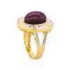 Image 3 : 14KT Yellow Gold 15.18ct Unheated Star Ruby and Diamond Ring