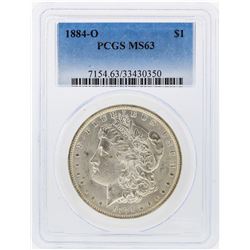 1884-O $1 Morgan Silver Dollar PCGS Graded MS63