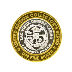 LAC Vieux Desert $10 Casino Gaming Token .999 Silver Limited Edition