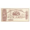 Image 1 : 1800s 5 Cents Comlumbus, Burlington Co Fractional Note