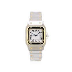 Two-Tone Cartier Santos Automatic Watch
