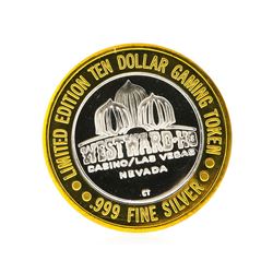 Westward Hotel Las Vegas $10 Casino Gaming Token .999 Silver Limited Edition