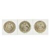 Image 2 : Set of (3) 8 Reales Mexico Silver Coins 1885, 1886, 1889