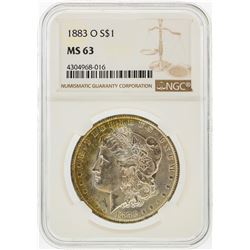 1883-O $1 Morgan Silver Dollar NGC Graded MS63