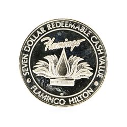 Flamingo Hilton $7 Casino Gaming Token .999 Silver Limited Edition