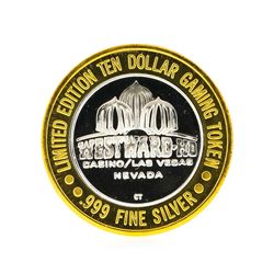 Westward Hotel Las Vegas $10 Casino Gaming Token .999 Silver Limited Edition