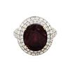 Image 2 : 18KT Rose Gold 9.32ct Tourmaline and Diamond Ring