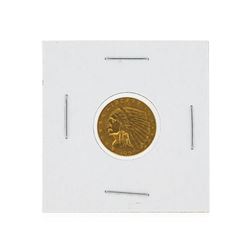 1908 $2 1/2 Indian Head Quarter Eagle Gold Coin