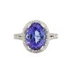 Image 2 : 14KT White Gold 4.65ct Tanzanite and Diamond Ring