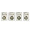 Image 1 : 4 Coin Set 1982-1985 Libertad Silver Coin Set NGC Graded