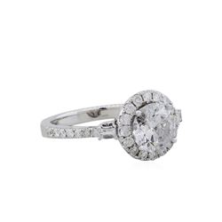 14KT White Gold 2.17ctw Round Brilliant Cut Diamond Engagement Ring