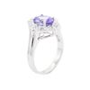 Image 3 : 14KT White Gold 1.67ct Tanzanite and Diamond Ring