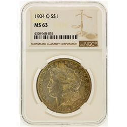 1904-O $1 Morgan Silver Dollar NGC Graded MS63