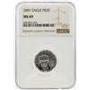 Image 1 : 2001 $25 American Platinum Eagle Coin NGC Graded MS69