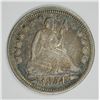 Image 1 : 1854 SEATED LIBERTY QUARTER XF/AU  COLOR OBVERSE