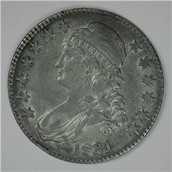 1831 BUST HALF AU TONED